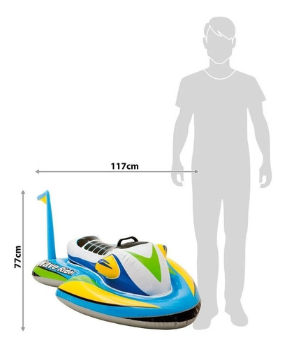 Flotador Colchoneta Juguete Inflable Intex Moto De Agua