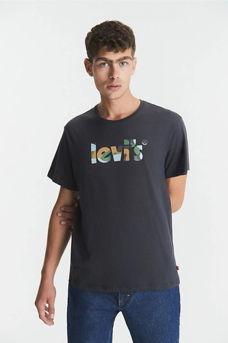 Graphic Set In Neck (poster Logo Fill Camo) Levis (9214)