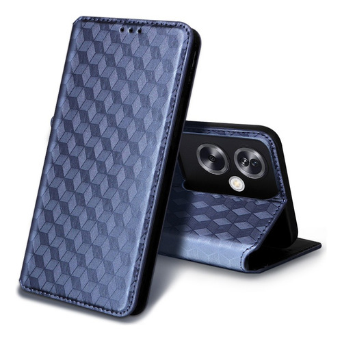 For Oneplus Nord N30 Se 5g Cubic Pattern Pu Wallet Card Case