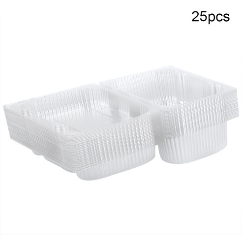 Contenedor De 25 Piezas Desechables De Plástico Para Pan Con