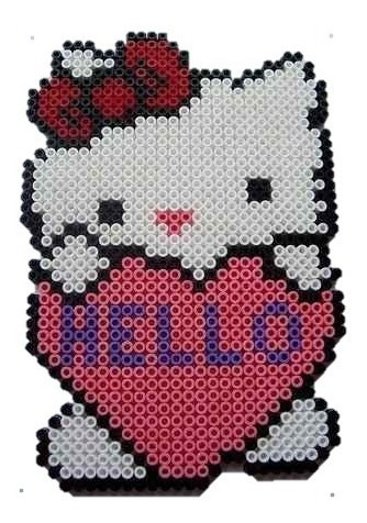 Imagen 7 de 8 de Placa Tablero Pegboards Hama Beads Midi + Pinza,papel Perler