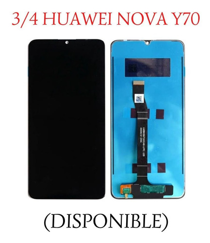 3/4 Pantalla Huawei Nova Y70.