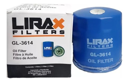 Filtro De Aceite Gl-2 Marca Lirax