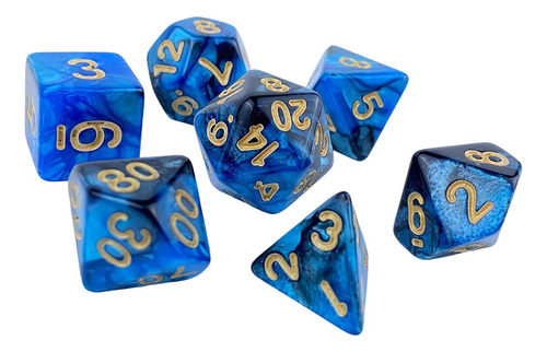 Juego De Mesa Familiar D10 D20 De Dados Acrílicos Novedosos