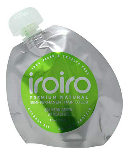 Iroiro Premium Natural Semi-permanent Hair Color 350 Neon Gr