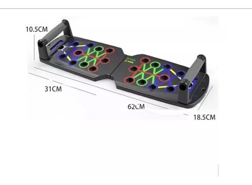 Tabla Barras Lagartijas Crossfit Gym Ejercicio Color Negro