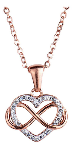 Luckyly Collar De Mujer Corazón E Infinito Con Zirconia