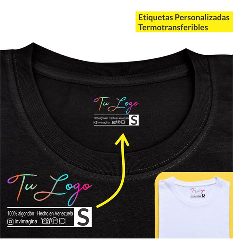 Etiquetas Para Ropa Full Color (termoadhesivas Dtf)