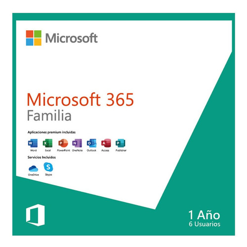 Imagen 2 de 2 de Microsoft Office 365 Familiar 6 Usuarios 30 Dispositivos 1añ