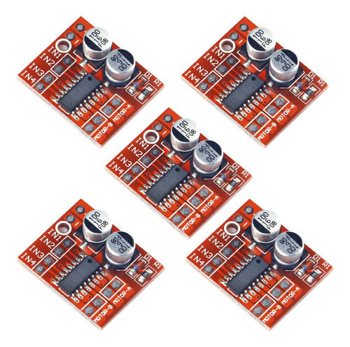 Aideepen 5 Unids Dual H-bridge Dc Stepper 1.5a 2 Way Dc Mot.