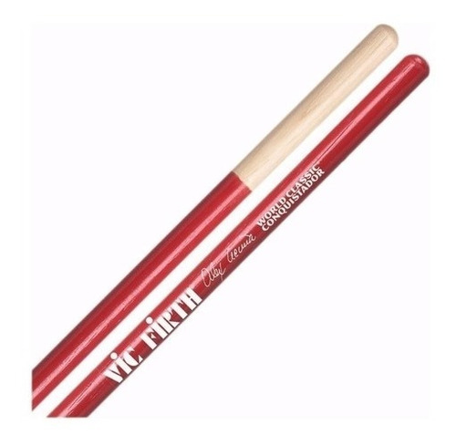 Palillo Vic Firth Alex Acuña Rojo Conquistador Cuo