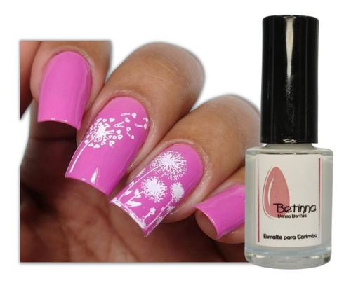 Imagem 1 de 3 de Esmalte Para Carimbo Unhas Betinna - Branco Cremoso
