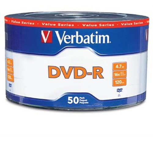 50 Piezas Dvd-r Verbatim 97493 4.7gb 16x C/50