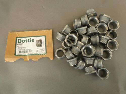 *lot Of 34* Dottie Cn75 3/4  Conduit Nipples - New Surpl Yyx