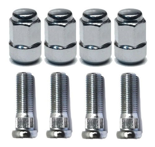Imagem 1 de 2 de Kit De 4 Prisioneiros E 4 Porcas De Roda Honda Civic