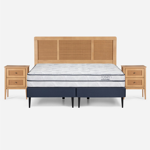 Cama Europea Rosen Autonomy Sky King + Muebles Charles