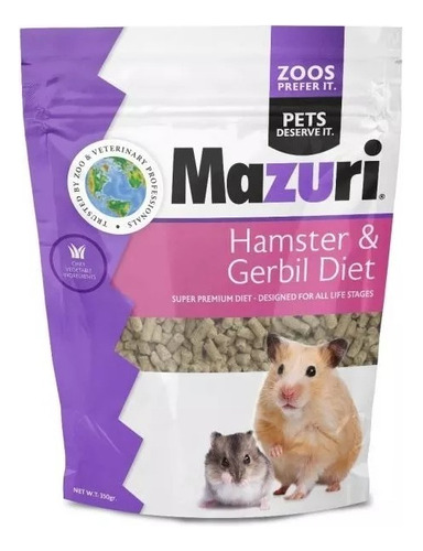 Alimento Hamster Mazuri Hamster & Gerbil Diet 350g