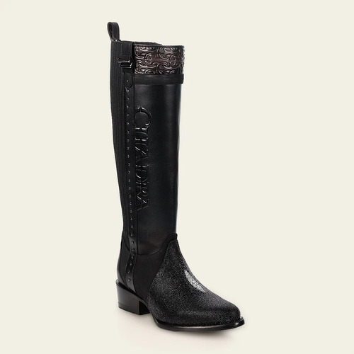 Bota Dama Cuadra Mantarraya Negro 4x01ma