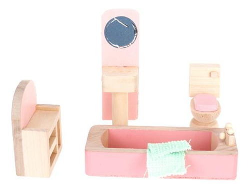Juego De Sala De Juguete De Madera Accesorio