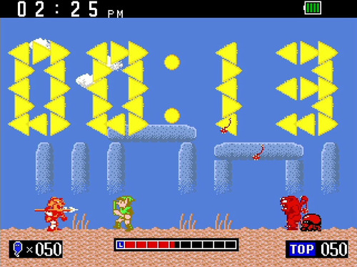 Nintendo Game & Watch The Legend of Zelda color dorado y verde