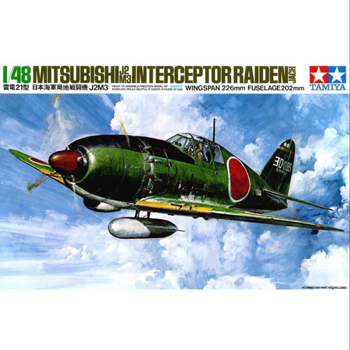 Interceptor Raiden Mitsubishi J2m3 1/48 Tamiya 61018 (conect