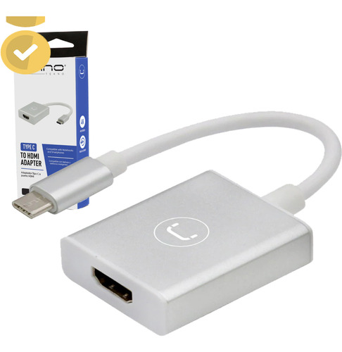 Adaptador De Video Usb-c A Hdmi Unno 1080p 4k Metalico