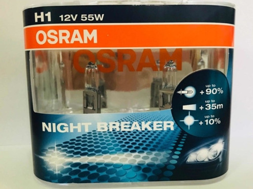 Bombillos H1 12v 55w Osram Night Breaker 90% +35m +10% 