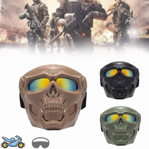 Mascara Airsoft Tactica Deporte Cosplay Halloween Skull