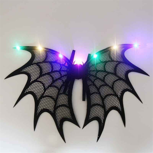 Halloween Araña Cosplay Escenario Disfraz Alas Con Led Luz