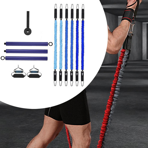 Kit De Barra De Pilates Con Bandas Elásticas De La Puerta