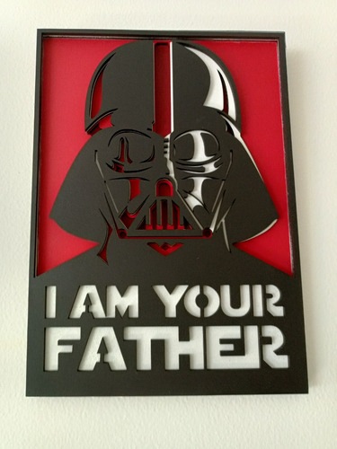 Cuadro Decorativo Multicapas Darth Vader