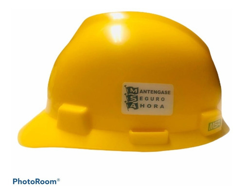 Casco Seguridad Industrial Msa T/cachucha C/matraca Amarillo