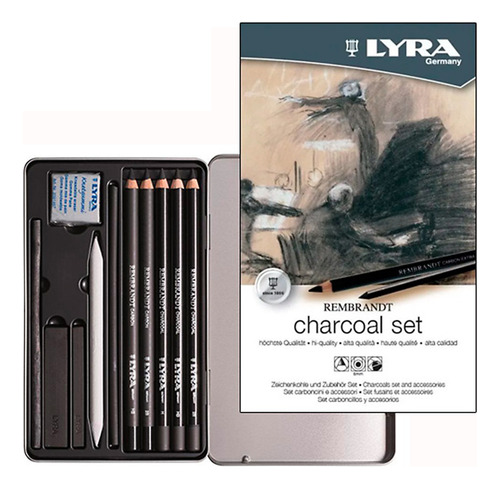 Set Lyra Rembrandt Charcoal 11 Pcs