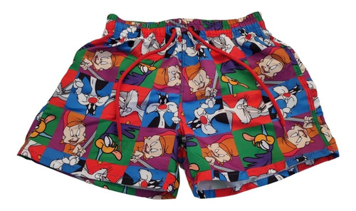 Short Baño Personajes Vintage Con Suspensor Niño Niña Unisex