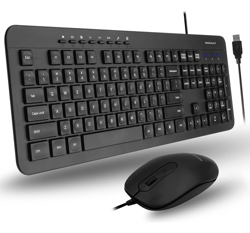 Combo Teclado Raton Cable Usb Plug Play Mouse Combinado