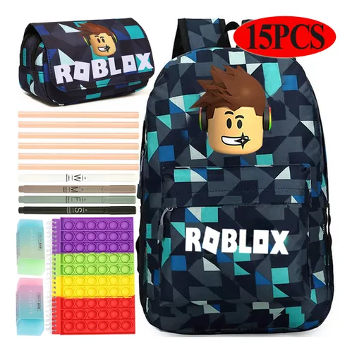 Jogo de desenhos animados Roblox Bolsa Escolar Primária e