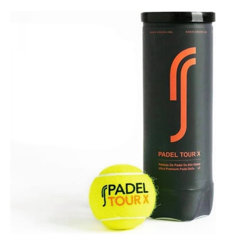 6 Tarros De Pelotas Robin Soderling Padel Tour X X3