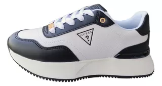 Tenis Guess Original Plataforma Negro Blanco Casual Dama