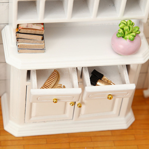 Práctico Mini Simulador De Gabinete De Madera En Miniatura D