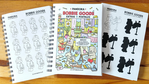 Cuaderno Bobbie Goods Para Colorear Ositos Pintar + Stickers