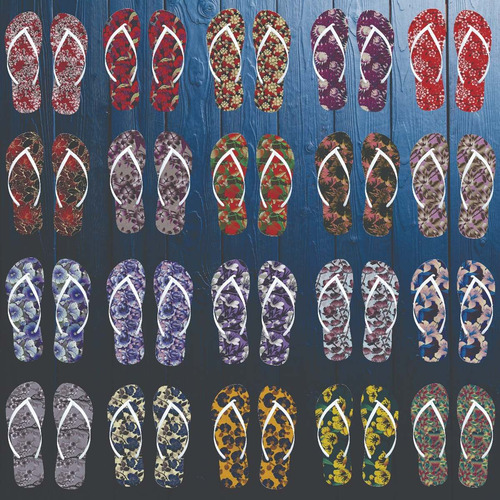 100 Estampas Para Sublimação Em Chinelos, Canecas E Camisas.