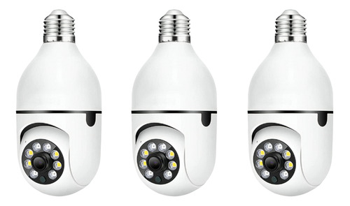 Kit 3 Câmera Lâmpada Wifi Segurança Visão Noturna 360ºbarato