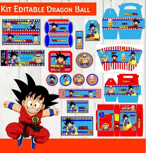 Kit Imprimible 3x1 Dragon Ball | MercadoLibre
