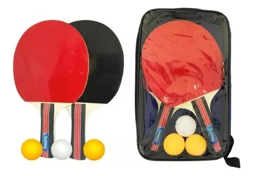 Set 2 Raquetas Más 3 Pelotas Pin Pon Mesa Deporte / Jdr Stor