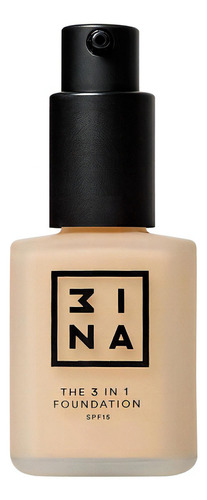 Base De Maquillaje Vegano 3ina The 3 In 1 Foundation  202 Tono Mate