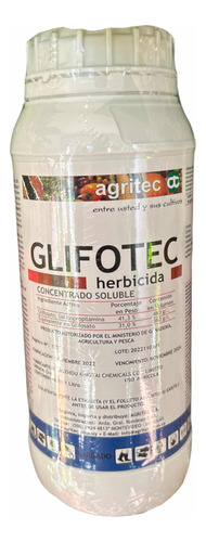 Herbicida Glifosato 1l - No Selectivo - Elimina Todo - Envío