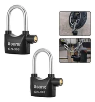Comprar Kit 2 Cadeados Moto Segurança Antifurto Alarme Sonoro Trava