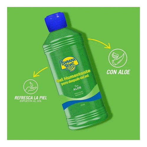 Gel Humectante Banana Boat After Sun Aloe Vera 473ml