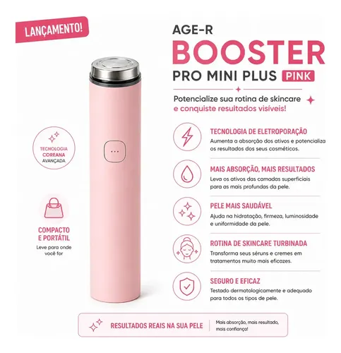 Mini Booster Pro Plus Medicube Age-r Rosa Original | Parcelamento