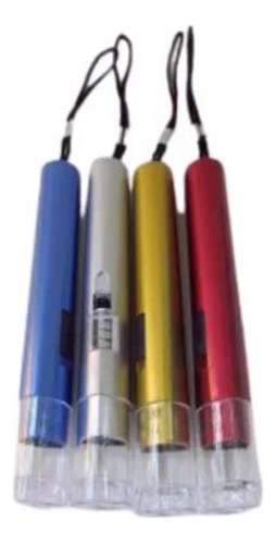 Pack X 6 Mini Linterna 1 Led Pila Incluida Colores 